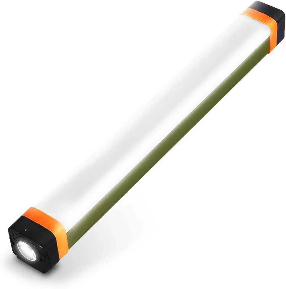 Bild von LETOUR LED Campinglampe mit 400 Lumen, wiederaufladbar und 4 Modi, inklusive Haken und 1200mAh Power Bank für Innen und Außen