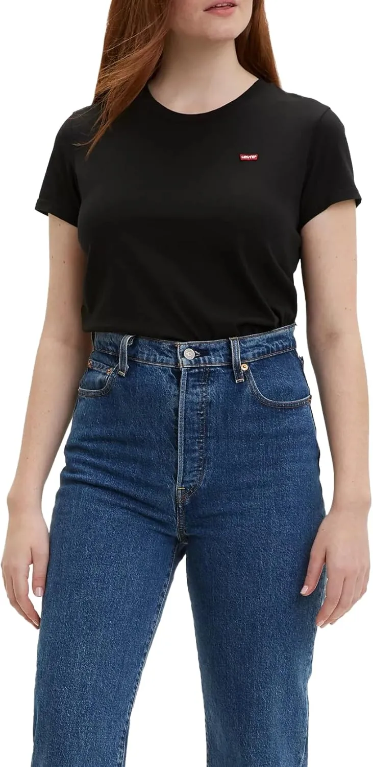 Bild von Levi's Damen Perfect Tee T-Shirt mit gestreiftem Logo
