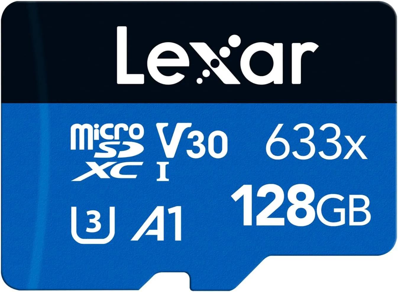 Bild von Lexar 633x 128GB Micro SD Karte mit SD-Adapter und Geschwindigkeiten bis zu 100 MB/s