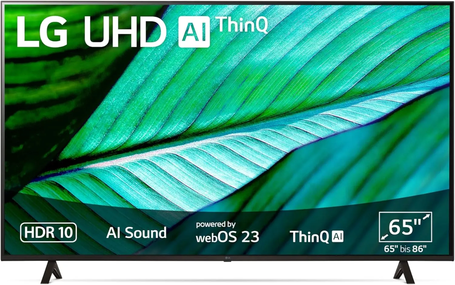 Bild von LG 65UR76006LL UHD Fernseher mit 165 cm Bildschirmdiagonale, Active HDR, 60 Hz und Smart TV Funktion aus dem Modelljahr 2023