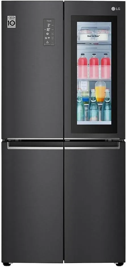 Bild von LG Electronics GMQ844MC5E Multidoor Kühlschrank in mattschwarzem Stahl