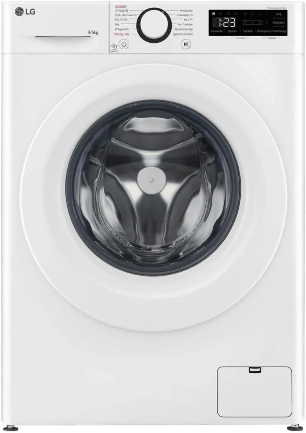Bild von LG Electronics W4WR32963 Waschtrockner mit 9 kg Wasch- und 6 kg Trockenkapazität in Weiß, Energieeffizienzklasse D und Dampffunktion