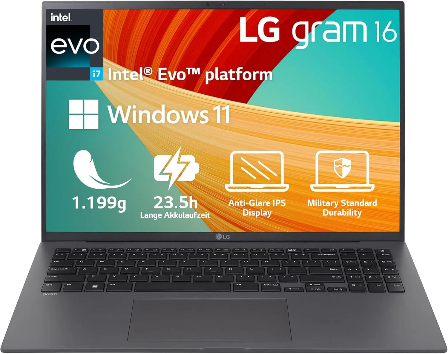 Bild von LG Gram 2022 Laptop mit 17 Zoll, Intel Core i7, 16 GB RAM, 512 GB SSD, 17,5 Stunden Akkulaufzeit, IPS-Display, Thunderbolt 4 und vorinstalliertem Windows 11 Home