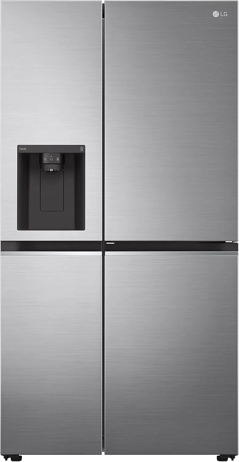 Bild von LG GSJV51PZTE Side-by-Side Kühlschrank mit 635 Litern, Eis- und Wasserspender, Total No Frost und Platinum Silver Finish