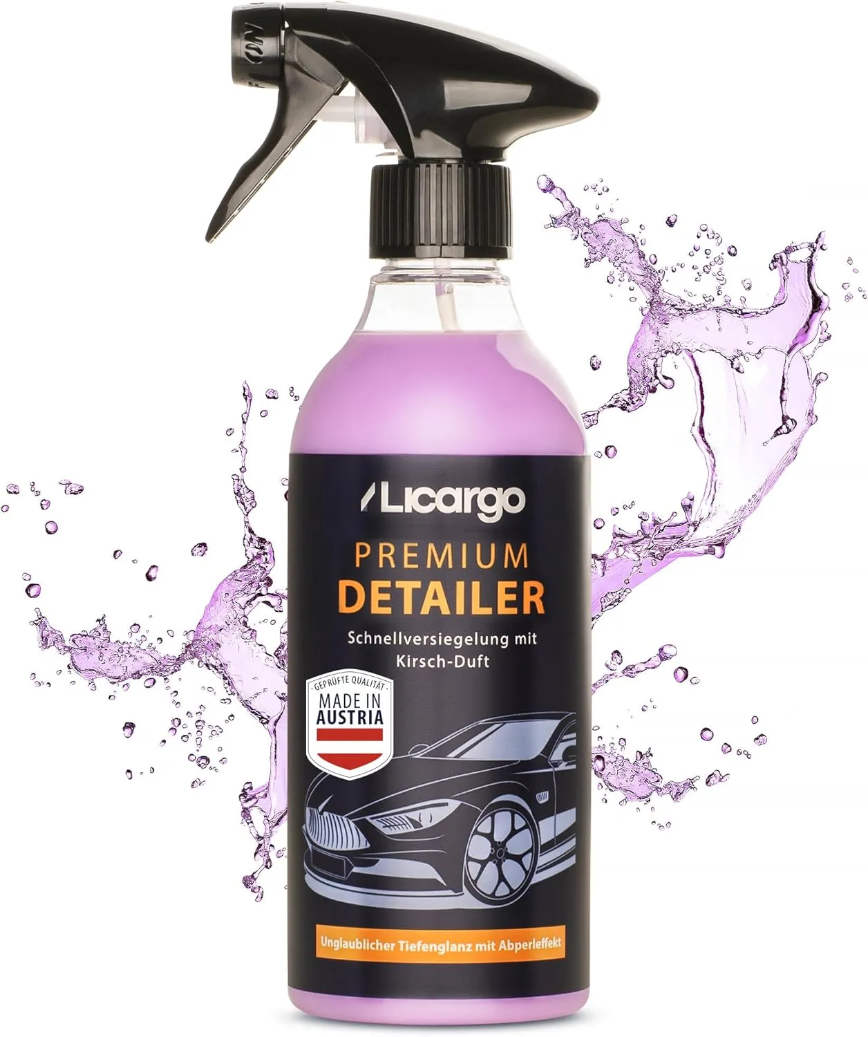Bild von LICARGO Detailer 500ml für schnellen Glanz und Abperleffekt mit Keramikversiegelung als Sprühversiegelung und Lackreiniger