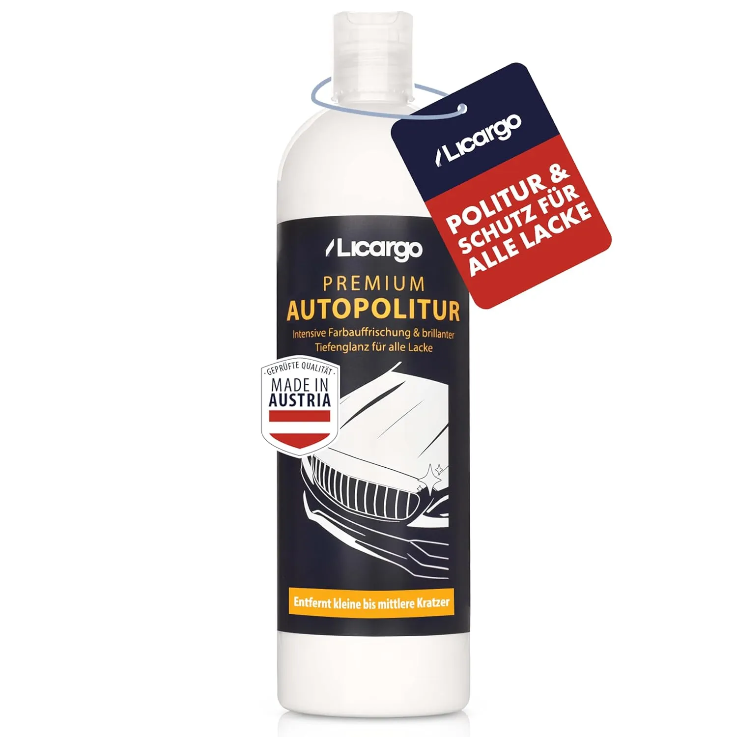 Bild von LICARGO Premium Autopolitur 500ml mit Langzeit-Schutz für intensive Farbauffrischung und Tiefenglanz