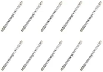 Bild von Lighto R7S Halogenstab 80W mit 1500 Lumen und 2700K Warmweiß, 10 Stück, 118mm lang