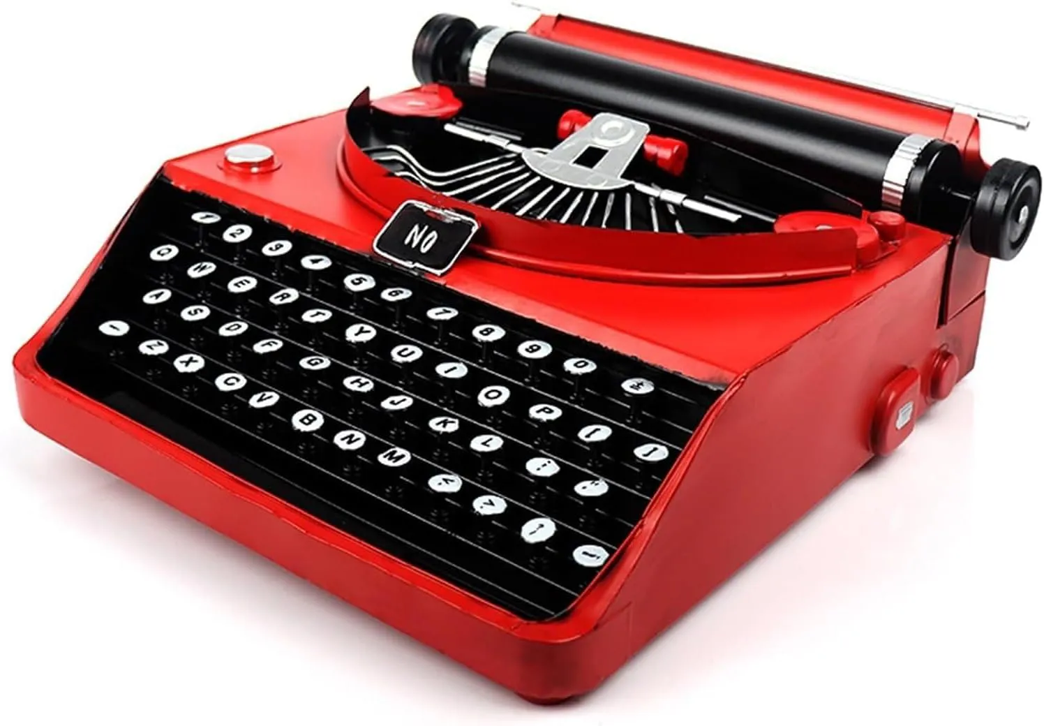Bild von LILIXINGSH Retro Schreibmaschine aus Metall für Heimdekoration und handgefertigte Requisiten