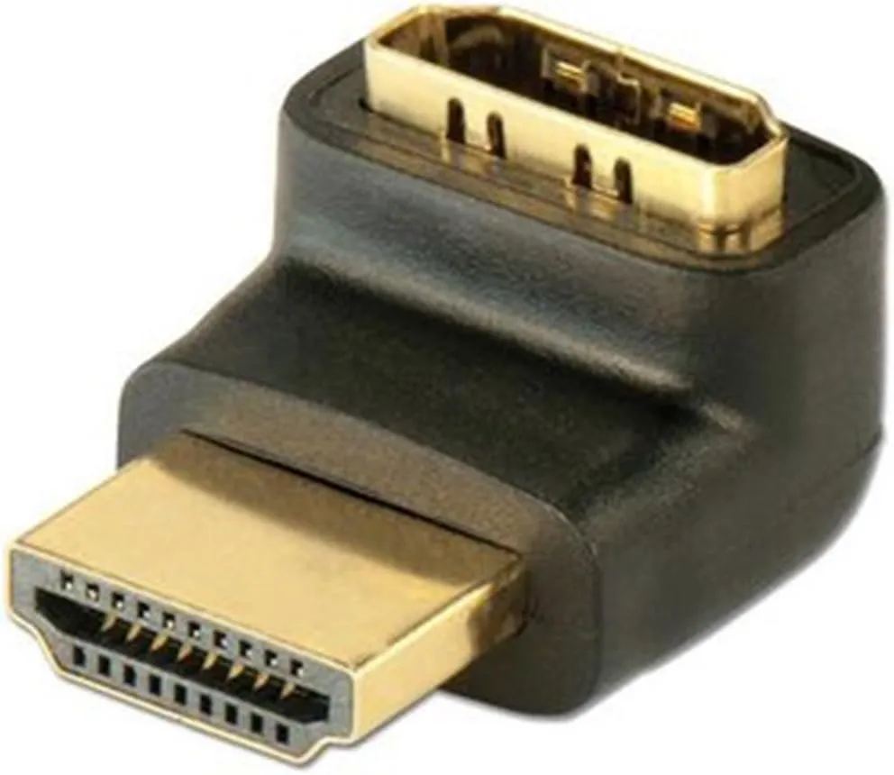 Bild von LINDY 41086 Premium HDMI Adapter mit 90 Grad Winkel und vergoldeten Anschlüssen