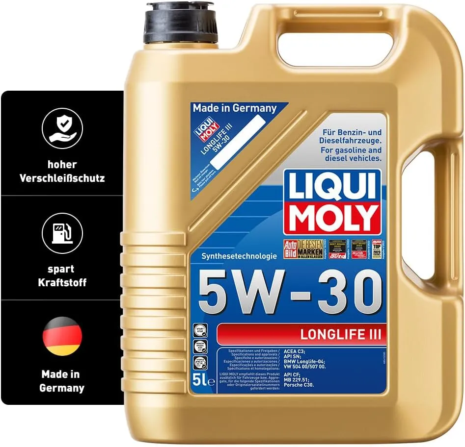 Bild von LIQUI MOLY Longlife III 5W-30 Motoröl mit 5 Litern in Synthesetechnologie, Artikelnummer 20647