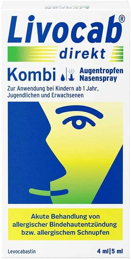 Bild von LIVOCAB Kombi Set mit 4 ml Augentropfen und 5 ml Nasenspray