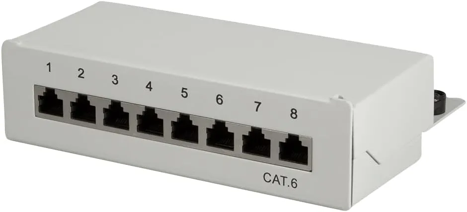 Bild von LogiLink Cat.6 Patchpanel mit 8 Ports für Tisch- und Wandmontage