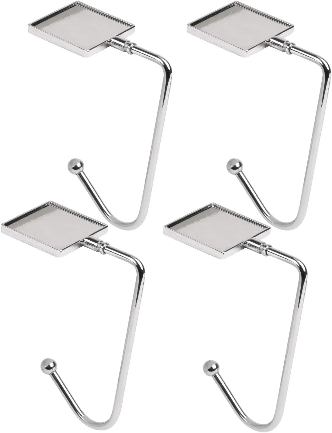 Bild von LOOPES 4 Stück Weihnachtsstrumpf Halter in Silber für Kamin und Nikolausstiefel