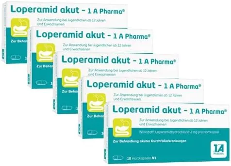 Bild von LOPERAMID akut 1A Pharma Hartkapseln 5x10 Stück