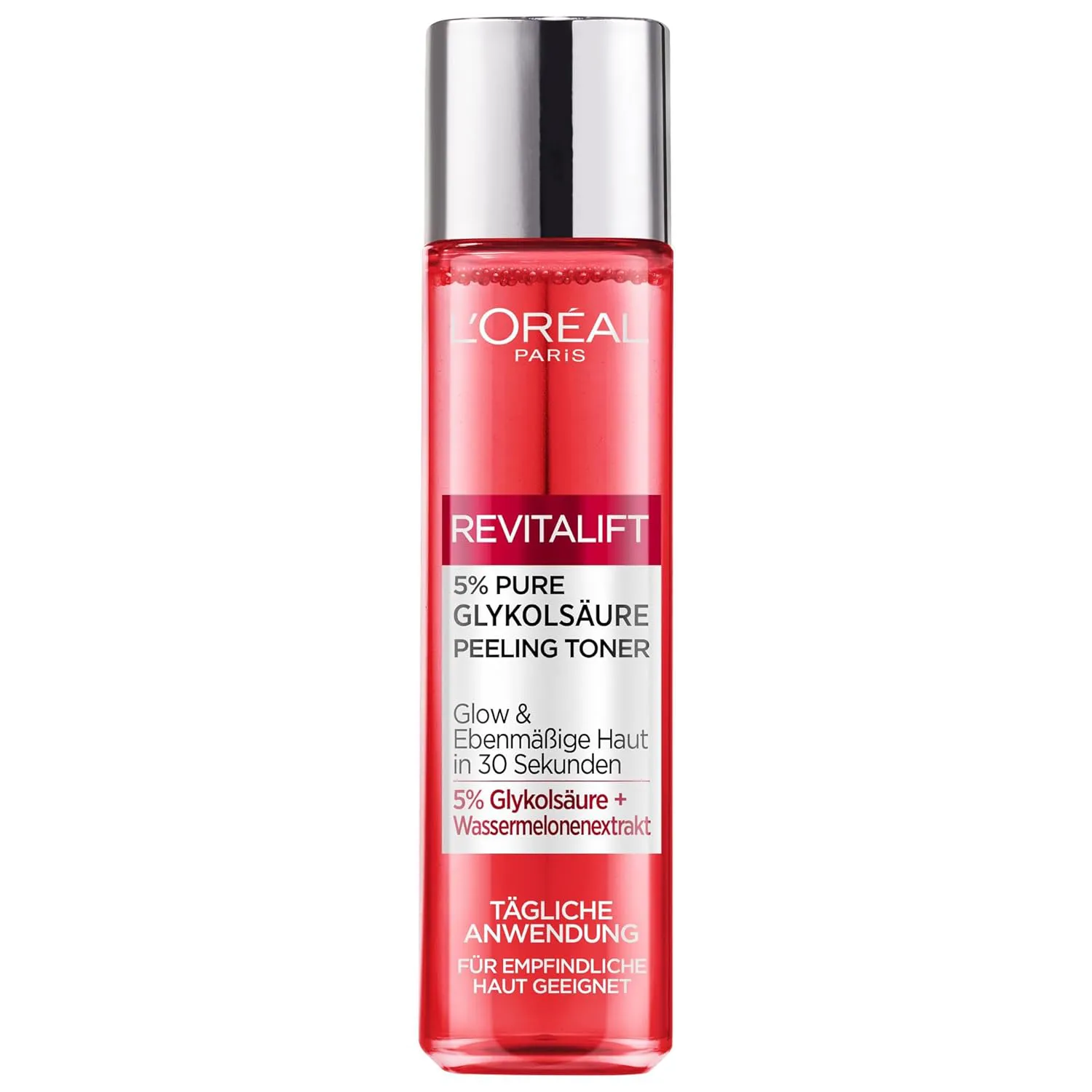 Bild von L'Oréal Paris Peeling Toner mit 5% Glykolsäure, Wassermelonenextrakt und Aloe Vera, 180ml