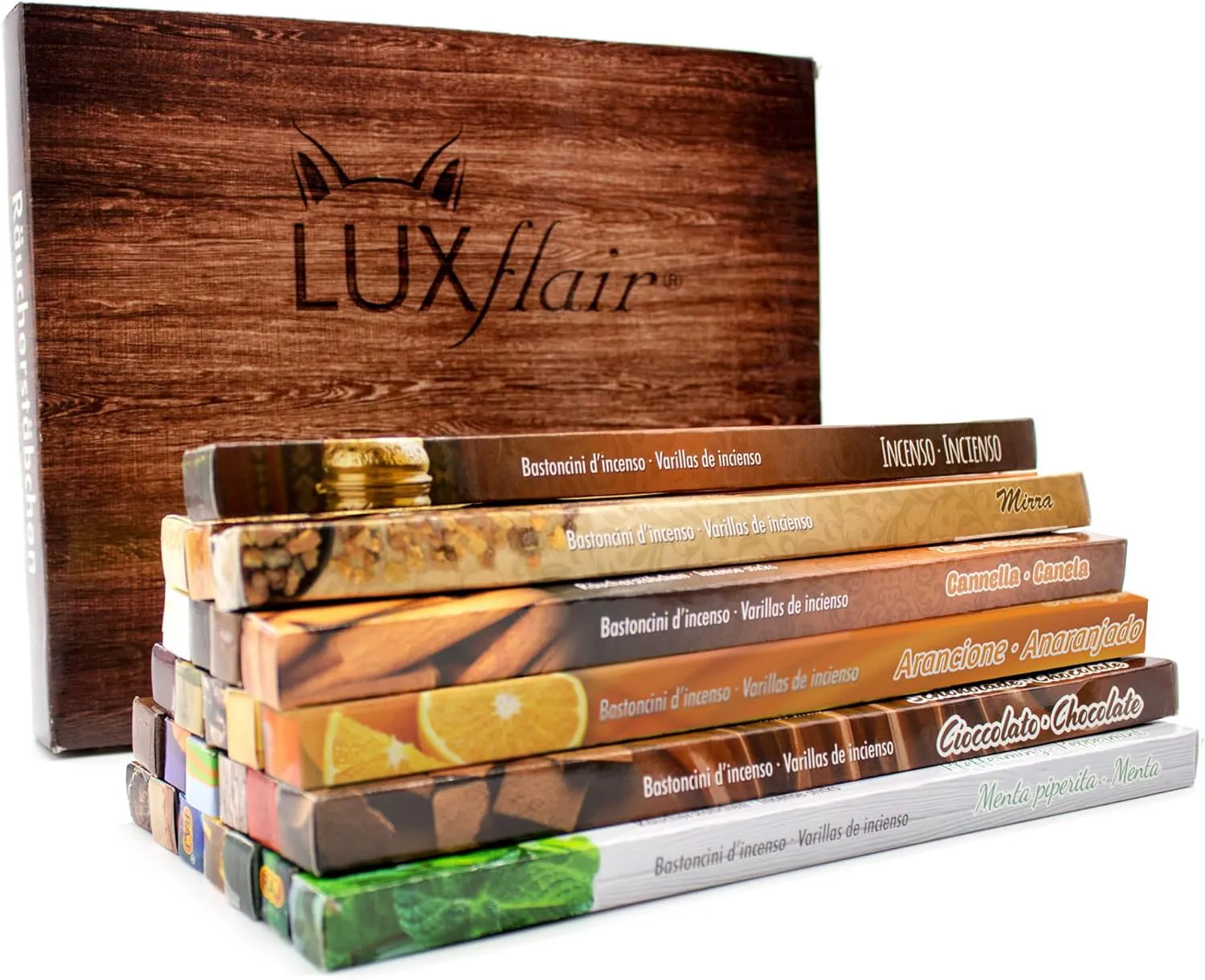 Bild von Luxflair Premium Räucherstäbchen Mix Winter Edition XXL mit 26 verschiedenen Packungen für die kalte Jahreszeit