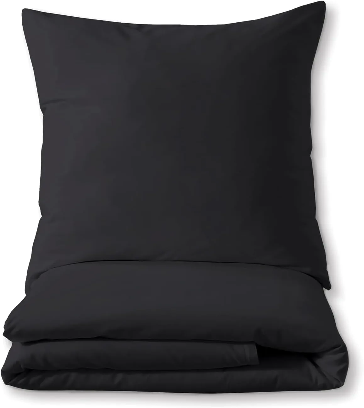 Bild von Luxuriöses Bettset aus 100% Baumwolle in Schwarz, Größen 135x200 cm, 155x220 cm, 200x200 cm und 200x220 cm