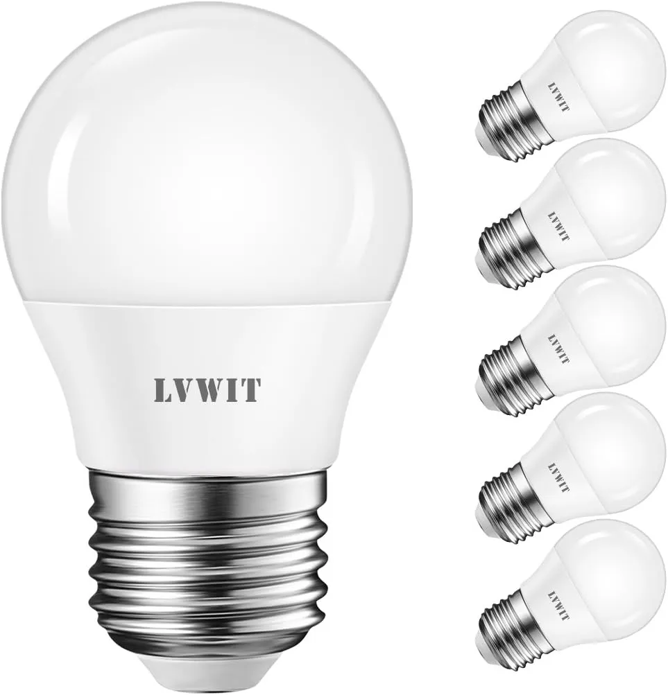 Bild von LVWIT E27 LED Leuchtmittel im 6er Pack, warmweiß 2700K, 4.5W, 470lm, matt