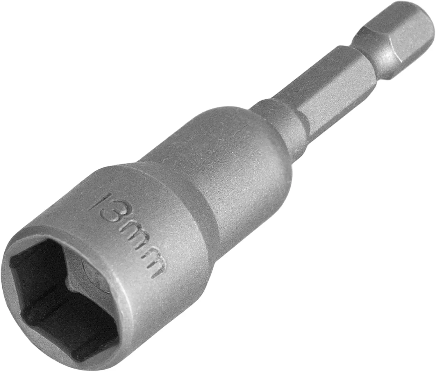 Bild von Magnetischer Steckschlüsseleinsatz M13 mit 1/4 Zoll und 13 mm Sechskant, Länge 65 mm