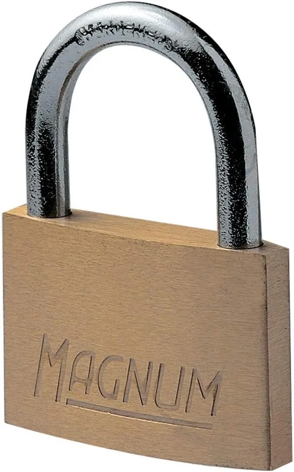 Bild von Magnum CAD30 Vorhängeschloss aus Messing mit 30 mm Stahlbogen