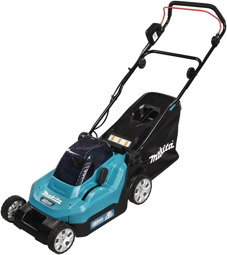 Bild von Makita Akku-Rasenmäher DLM382PM2 mit 2 Akkus und Doppelladegerät, 2x18 V, 4,0 Ah