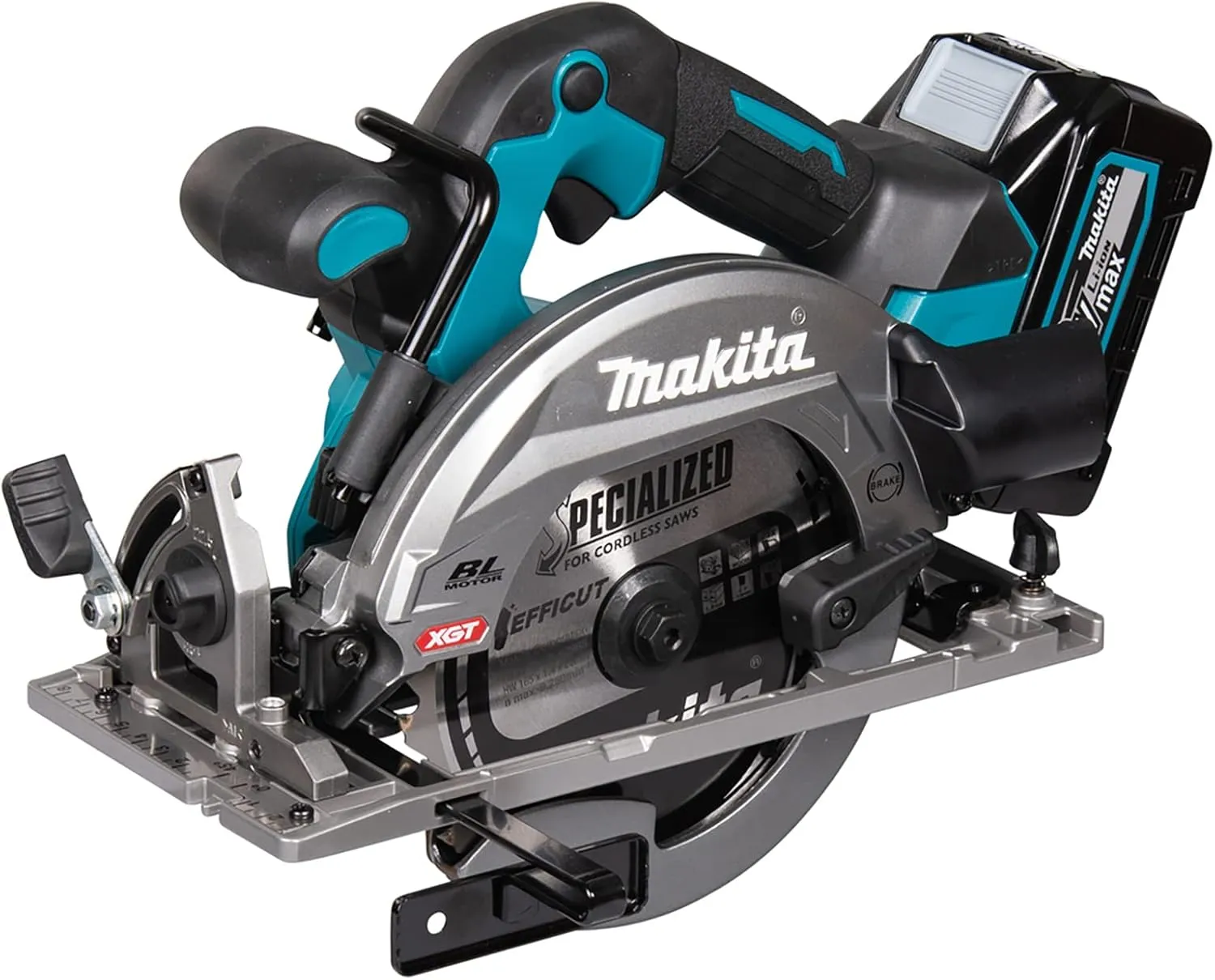 Bild von Makita HS012GD201 Akku-Handkreissäge mit 57 mm Schnitttiefe, 40V und 2 Akkus inklusive Ladegerät