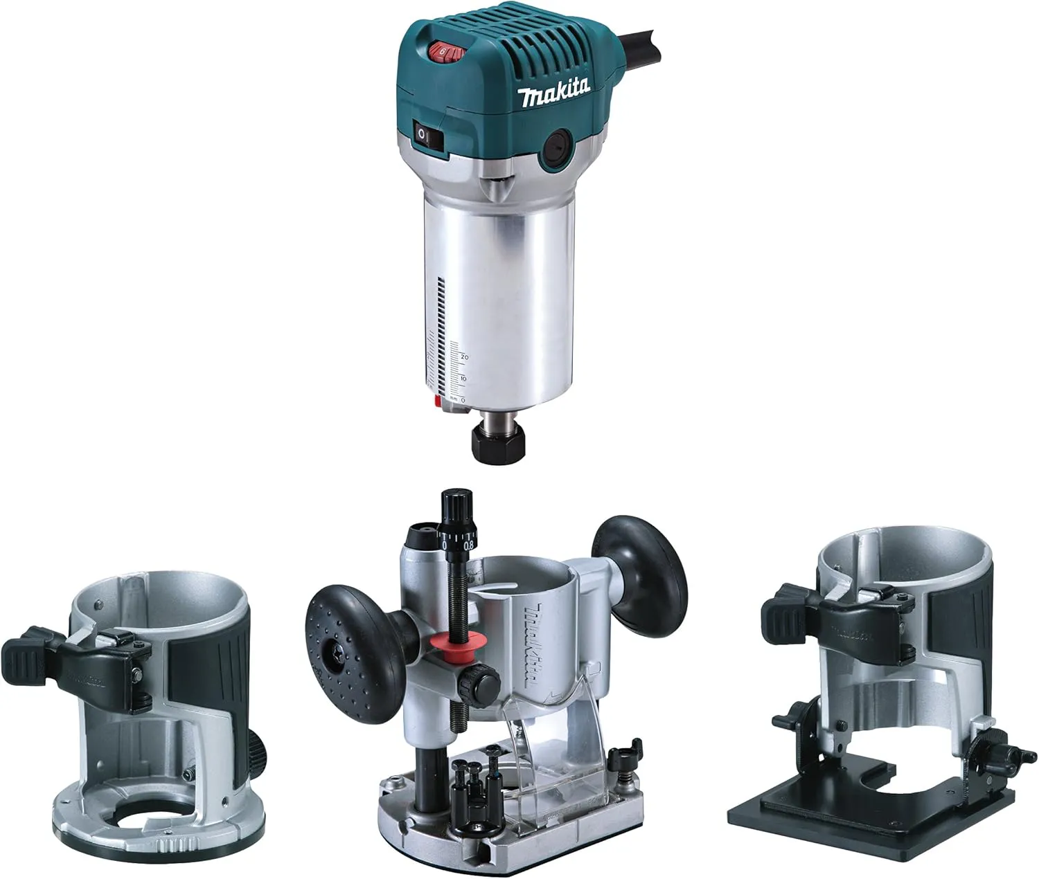 Bild von Makita RT0700CX2J Oberfräse und Trimmer mit 710 Watt
