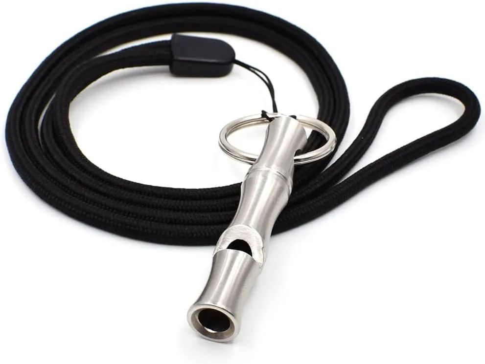 Bild von Makstore Signalpfeife mit Halsband und Schlüsselanhänger, Maße 54x10mm