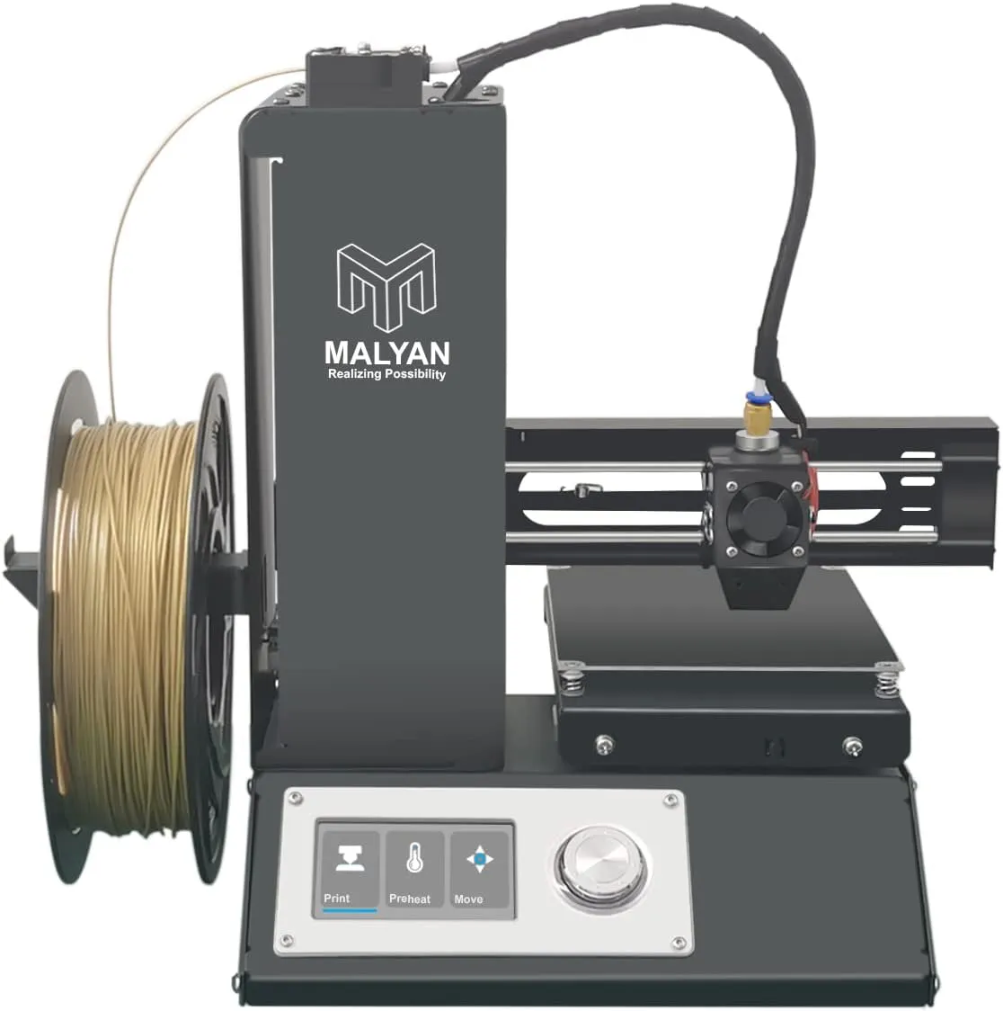 Bild von MALYAN M200 Mini 3D Drucker für Kinder und Anfänger mit Druckgröße 120 mm und kostenlosem PLA Filament