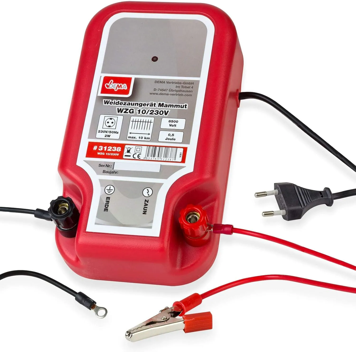 Bild von Mammut WZG 10 Elektrozaungerät für Weiden mit 230V