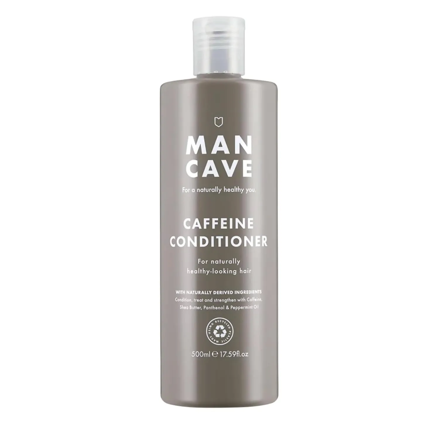 Bild von ManCave Koffein Conditioner für Männer mit 500 ml, fördert Haarwachstum und reduziert Haarausfall, vegan und tierversuchsfrei, in recycelbarer Tube