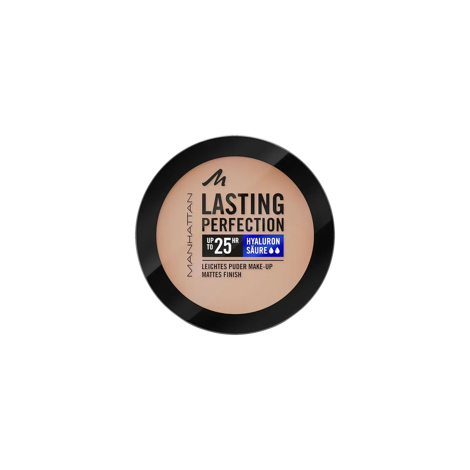 Bild von Manhattan Lasting Perfection Compact Make-up in der Farbe 005 Ivory mit 7 g und hoher Deckkraft für ein mattes Finish