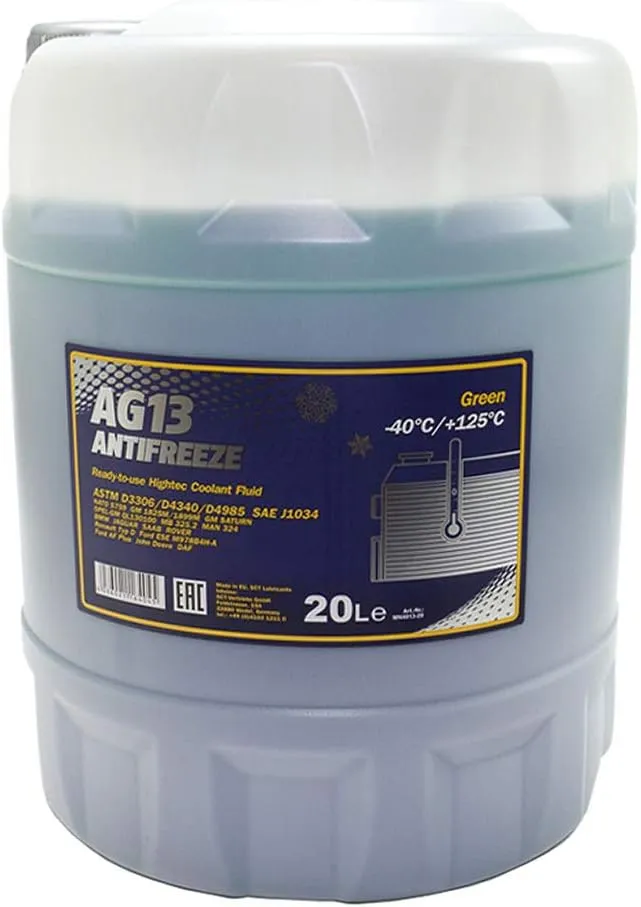 Bild von MANNOL Frostschutz grün Hightec Antifreeze AG13 bis minus 40 Grad Celsius in 20 Litern