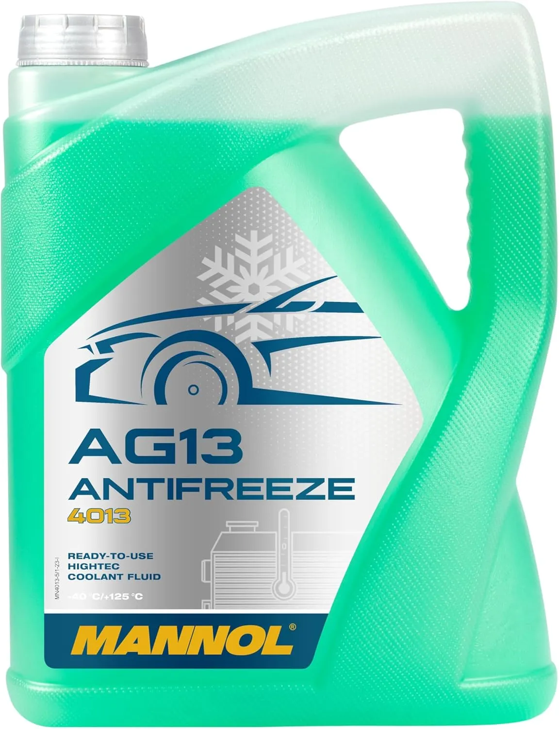 Bild von MANNOL Hightec Frostschutz grün 5 Liter mit AG13 und einer Frostsicherheit bis minus 40 Grad Celsius