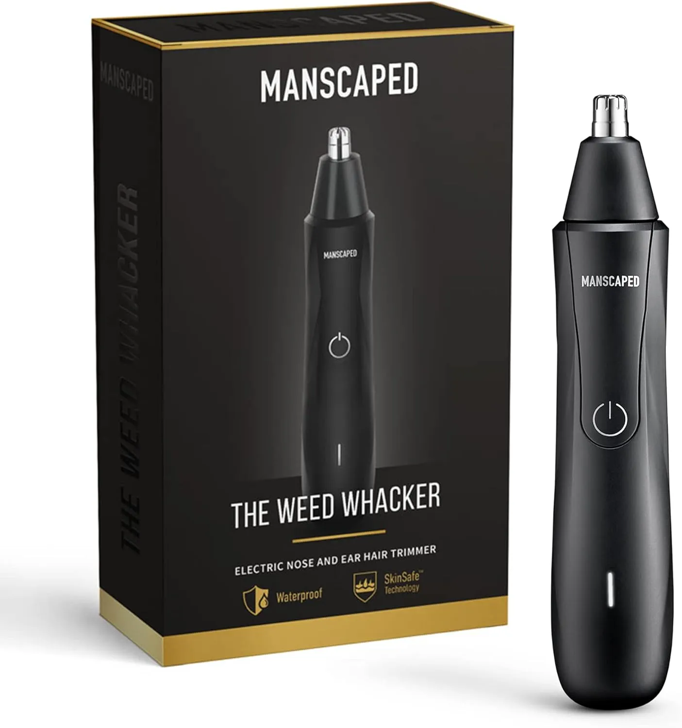 Bild von MANSCAPED Weed Whacker Ohren- und Nasenhaartrimmer mit 9000 U/min, Akku, Nass/Trocken-Funktion und hypoallergener Edelstahlklinge