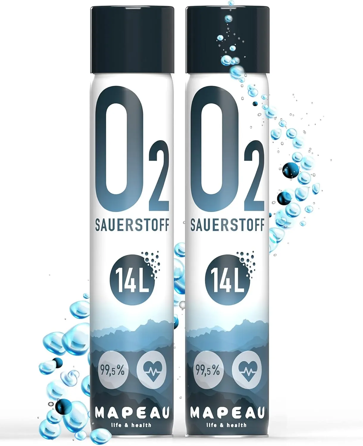 Bild von Mapeau 2x 14 Liter Sauerstoffflaschen Ersatz