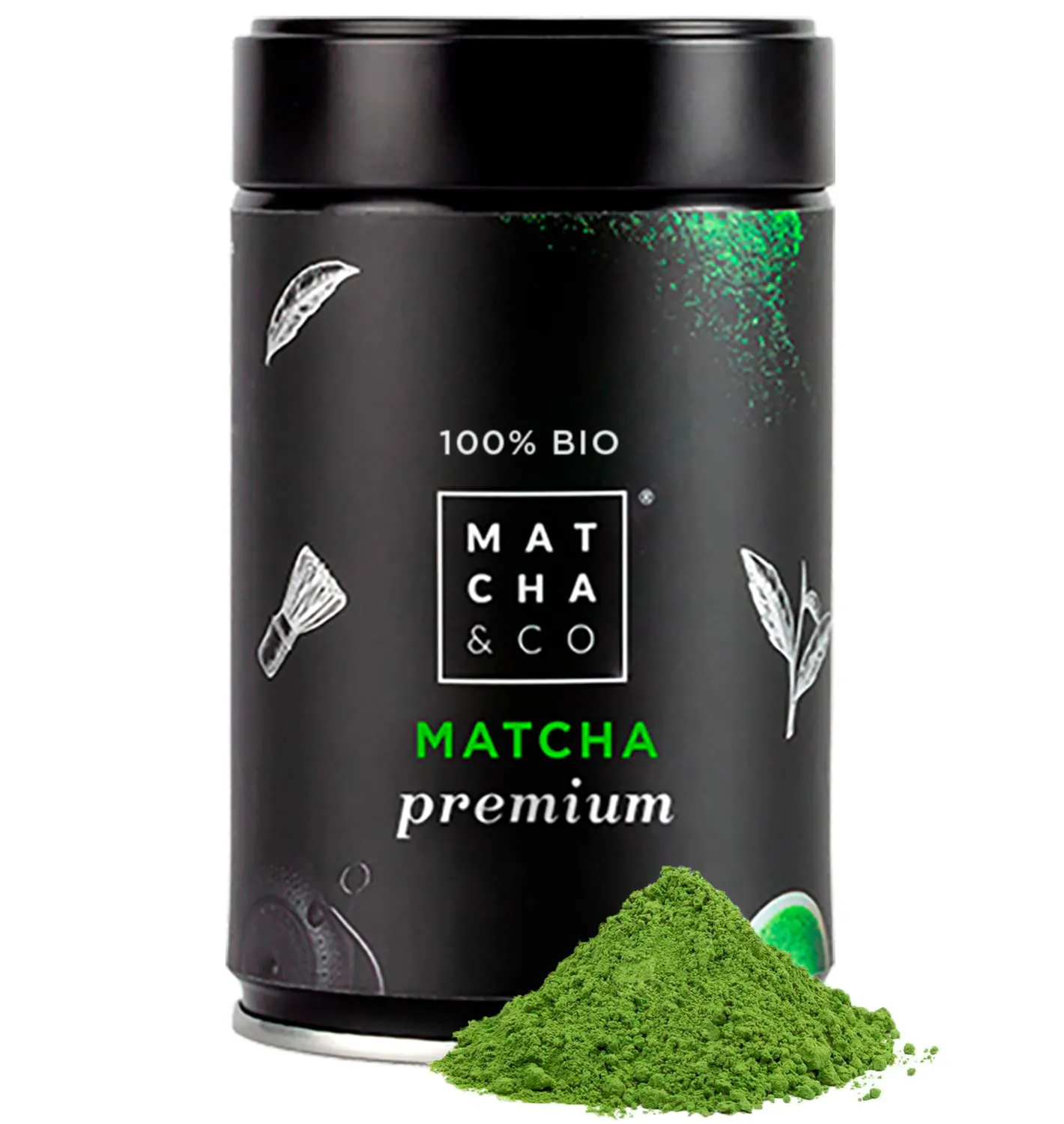 Bild von Matcha & CO 80 g biologischer Premium-Matcha-Tee aus Japan in zeremonialer Qualität