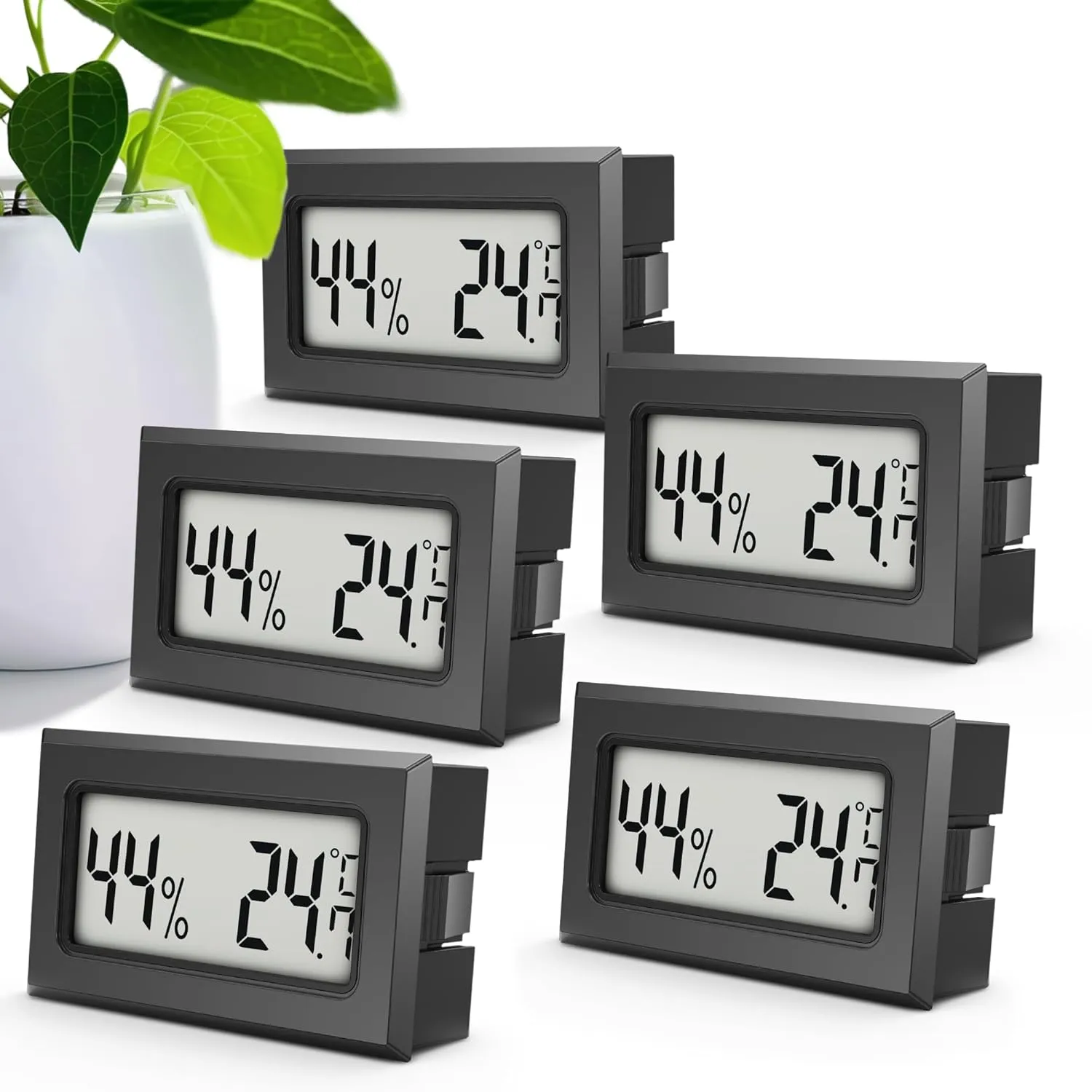Bild von MAVORI 5er Set digitale Thermo Hygrometer 2 in 1 mit präzisen Messwerten und Batterien