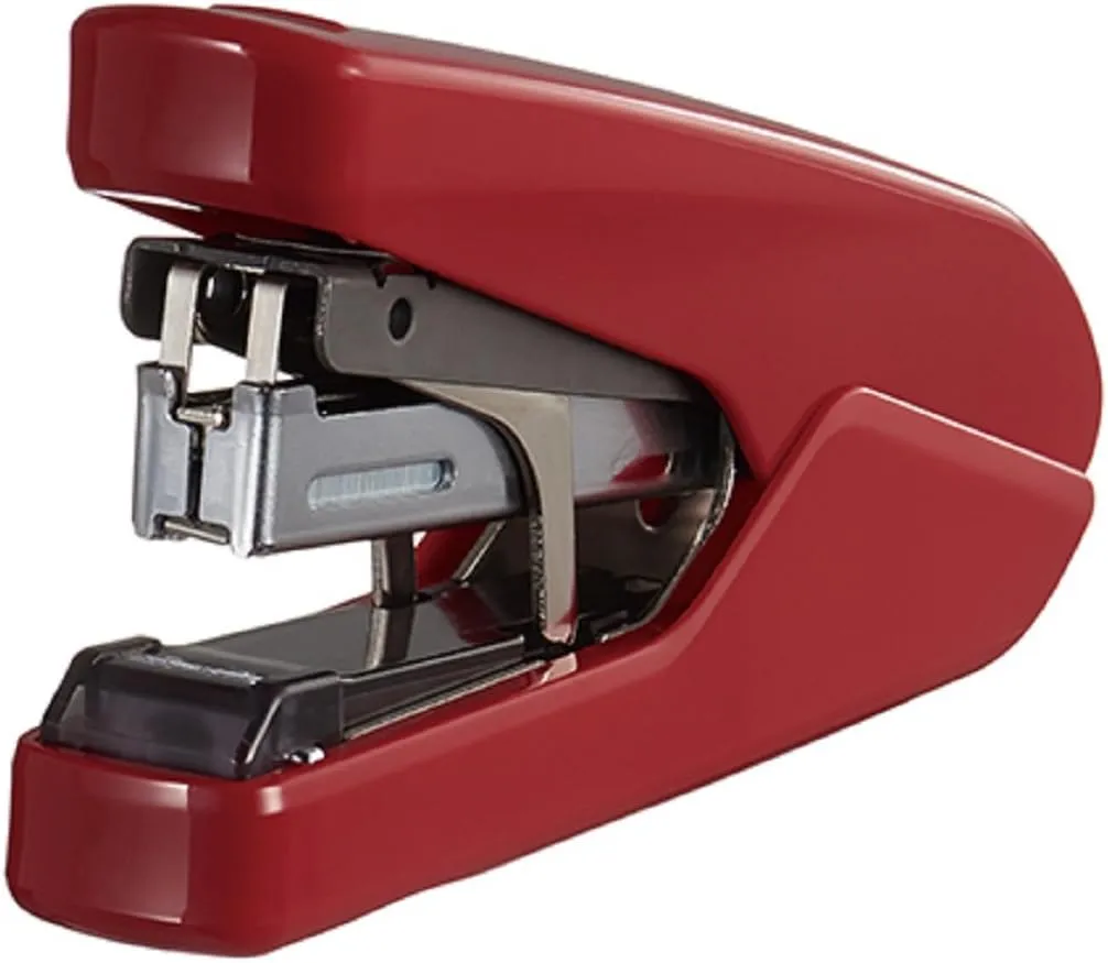 Bild von Max One HD-10DFL Flachheftgerät in Rot für bis zu 26 Blatt