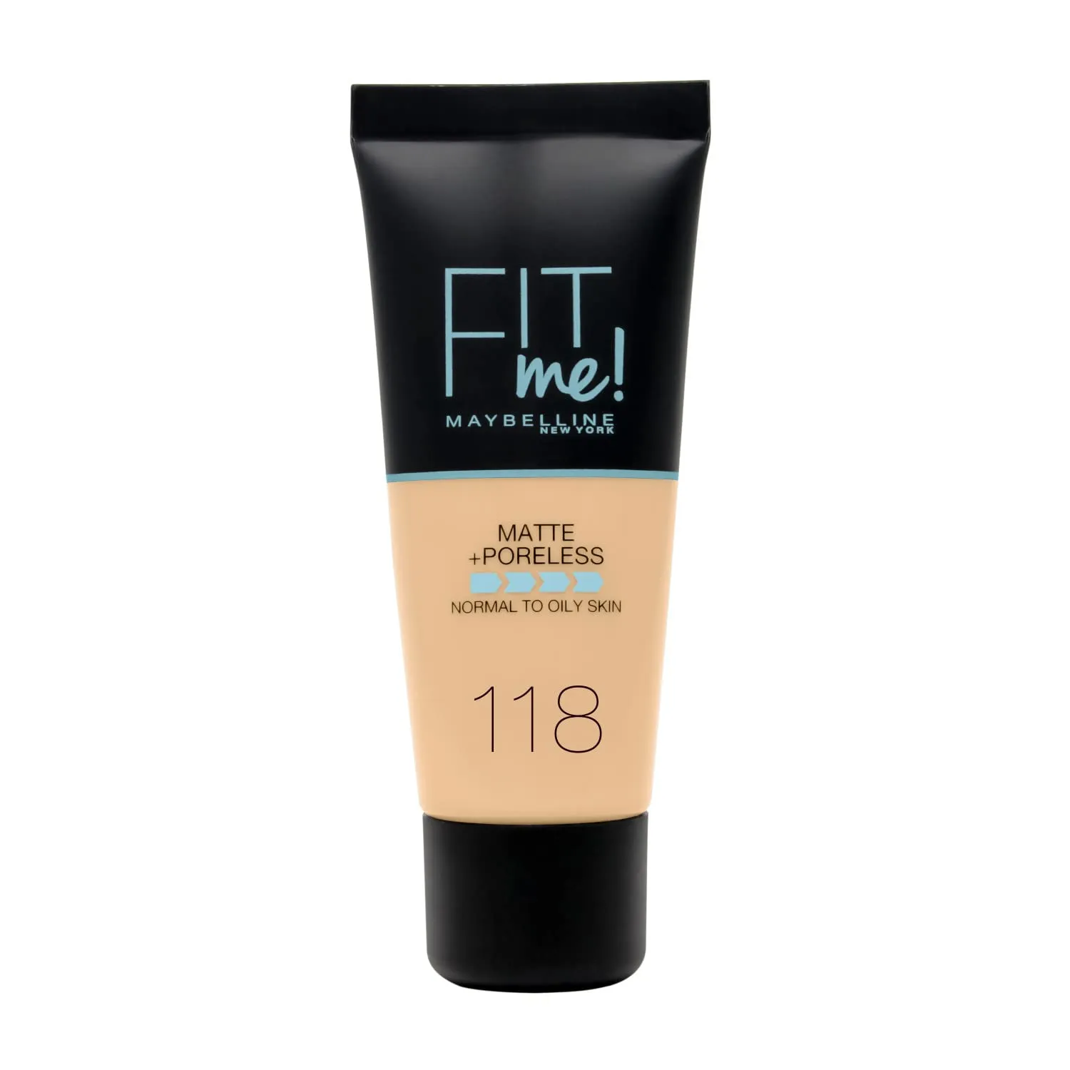 Bild von Maybelline Fit Me Make-up Nr. 118 Light Beige, 30 ml, feuchtigkeitsspendend und mattierend mit leichter bis mittlerer Deckkraft