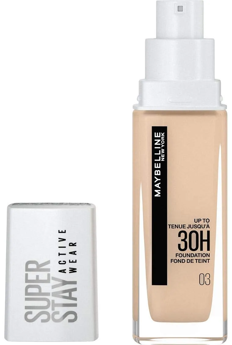 Bild von Maybelline New York Super Stay Active Wear Foundation in der Farbe True Ivory, 30 ml