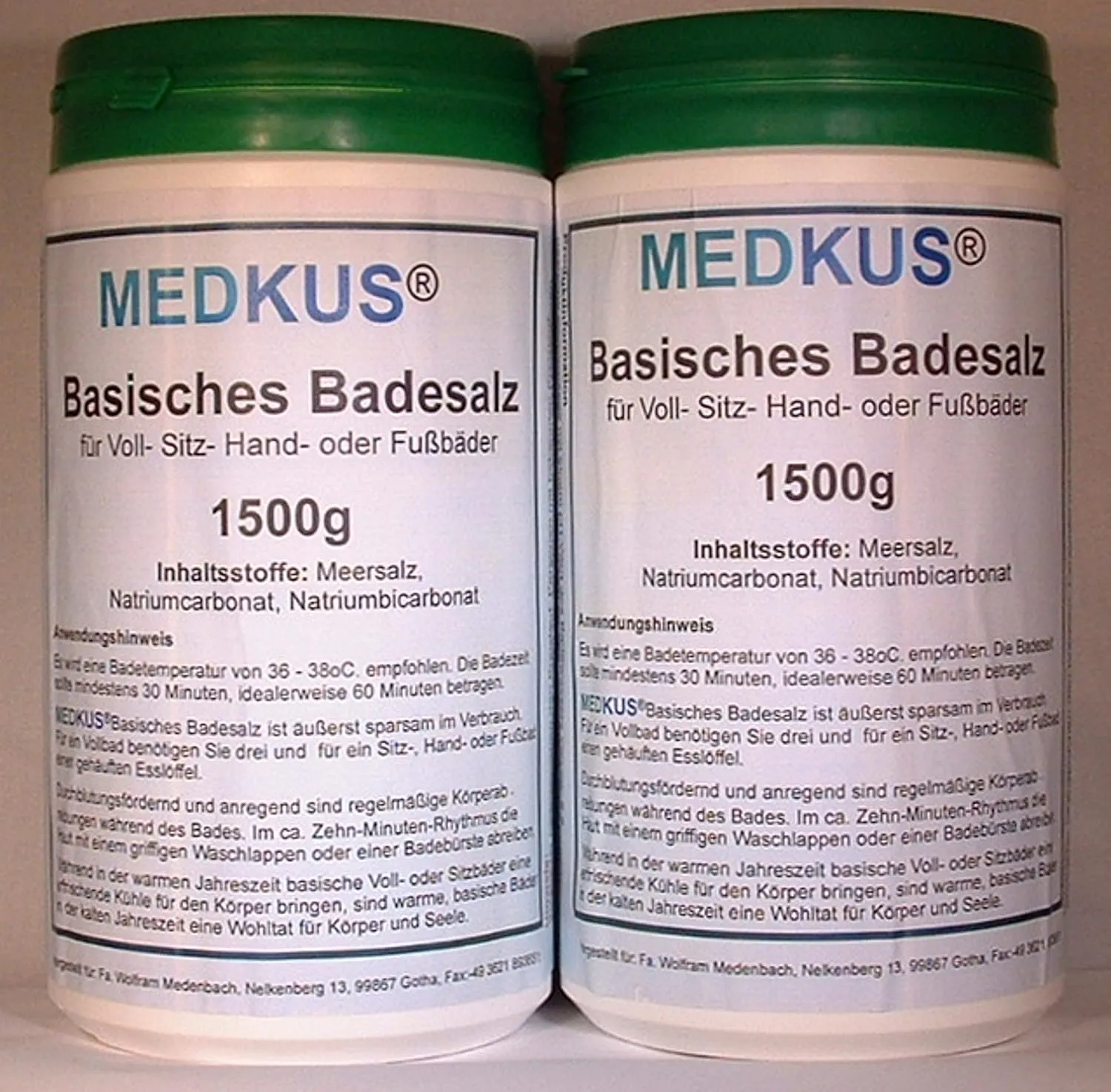 Bild von MEDKUSAN basisches Badesalz 3000 g im Doppelpack