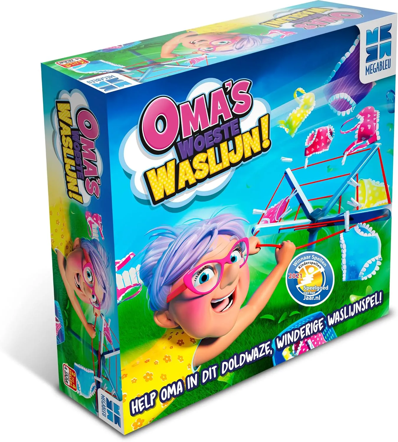 Bild von Megableu Omas Wüste Wäscheleine Familienspiel für Kinder ab 4 Jahren