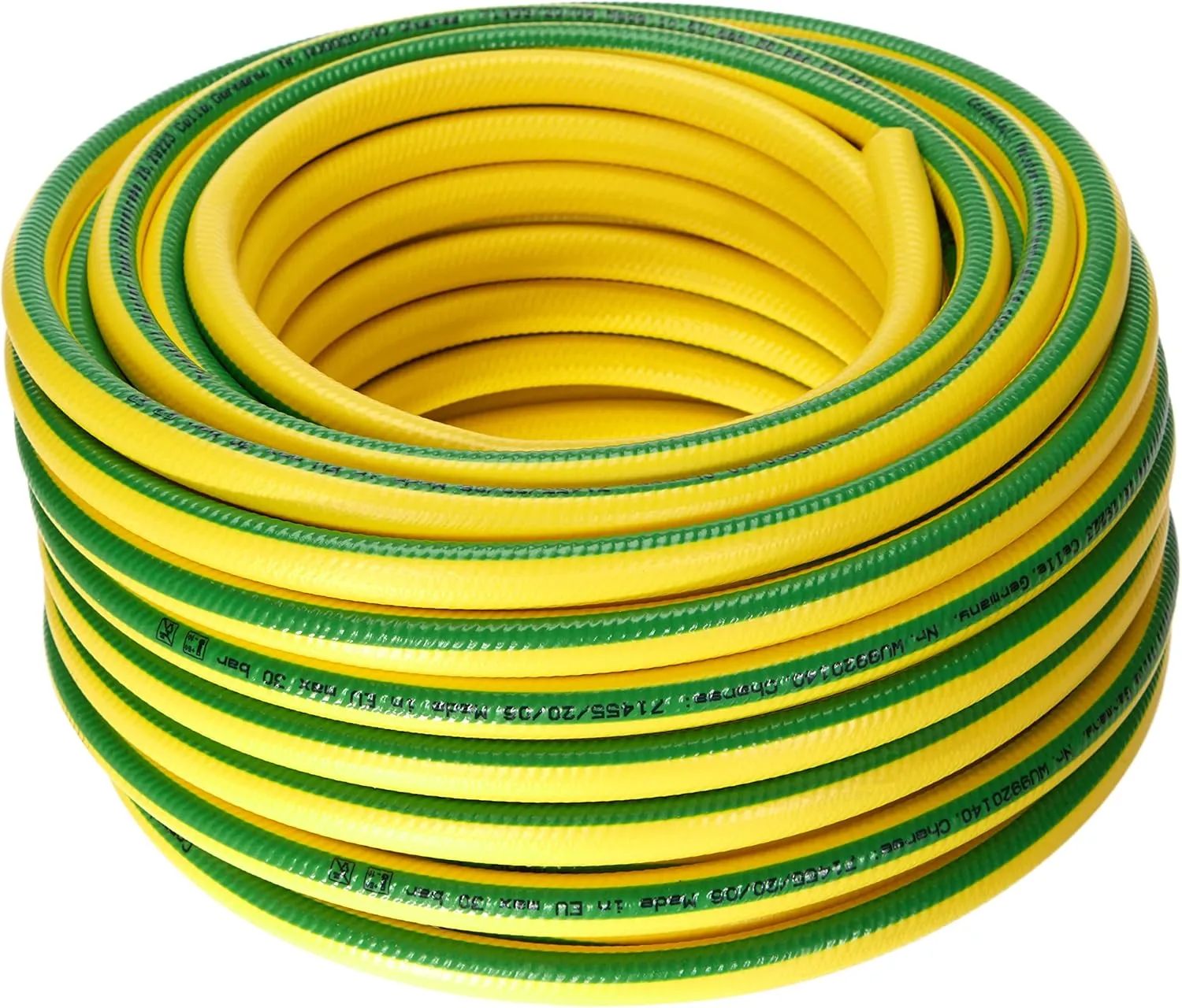 Bild von Meister Gartenschlauch aus PVC mit 12,7 mm Durchmesser, 30 m lang, knickfest, abriebfest und UV-beständig, Artikelnummer 9920140, gelb