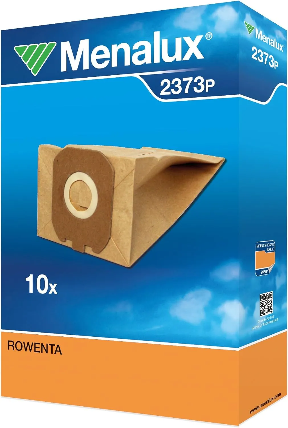 Bild von Menalux 2373 P Staubbeutelset mit 10 Papierbeuteln, passend für Rowenta und andere Marken