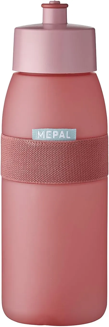 Bild von Mepal Ellipse Sporttrinkflasche in Nordic Denim mit 500 ml Inhalt und herausziehbarem Mundstück, spülmaschinenfest