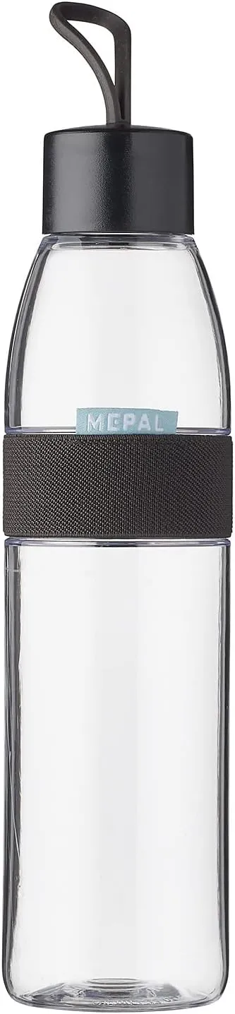 Bild von Mepal Trinkflasche Ellipse in Nordic Black mit 700 ml für kohlensäurehaltige Getränke, bruchfest und spülmaschinengeeignet