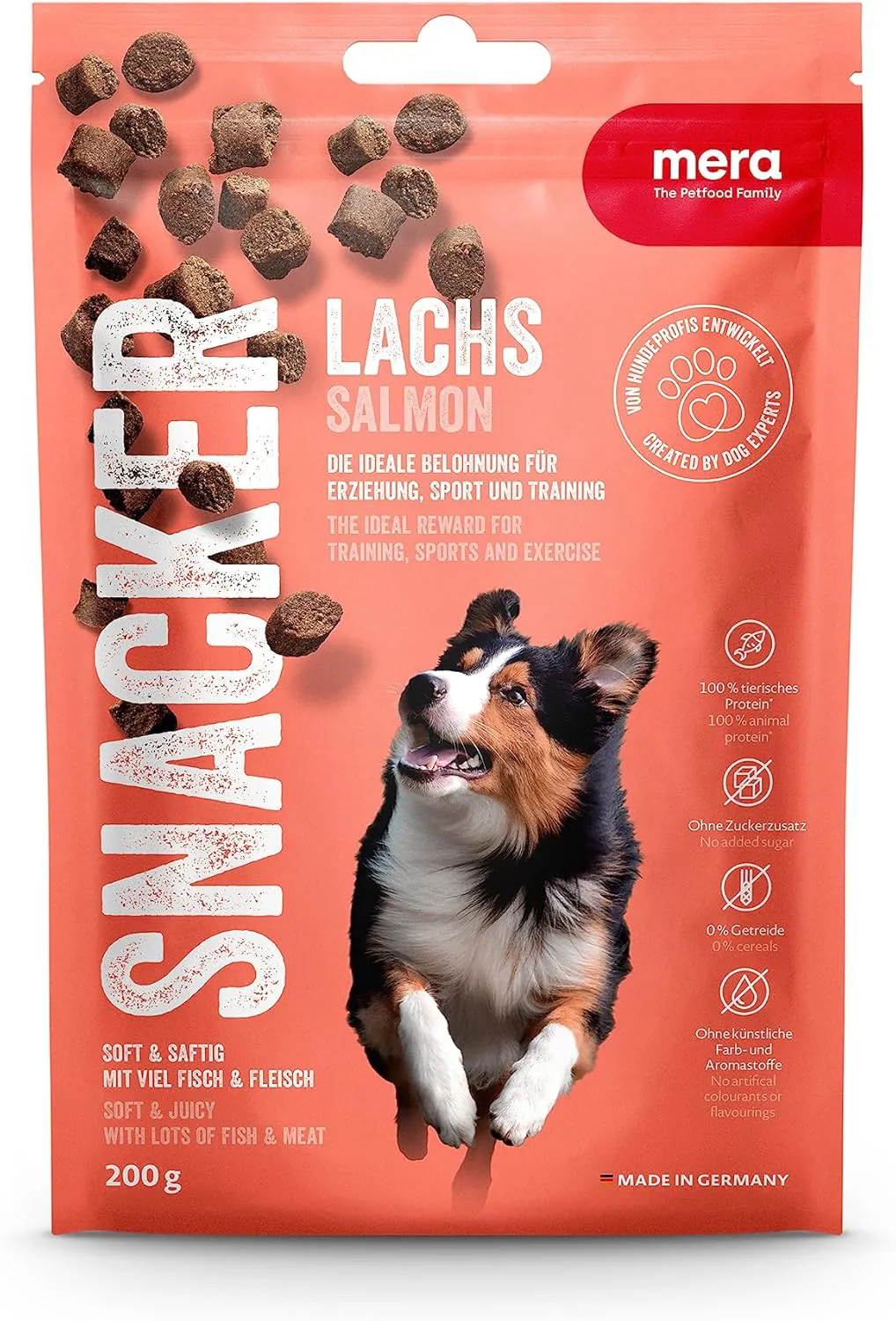 Bild von MERA Snacker Lachs 200g getreidefreie Hundeleckerli für Training und Snacks