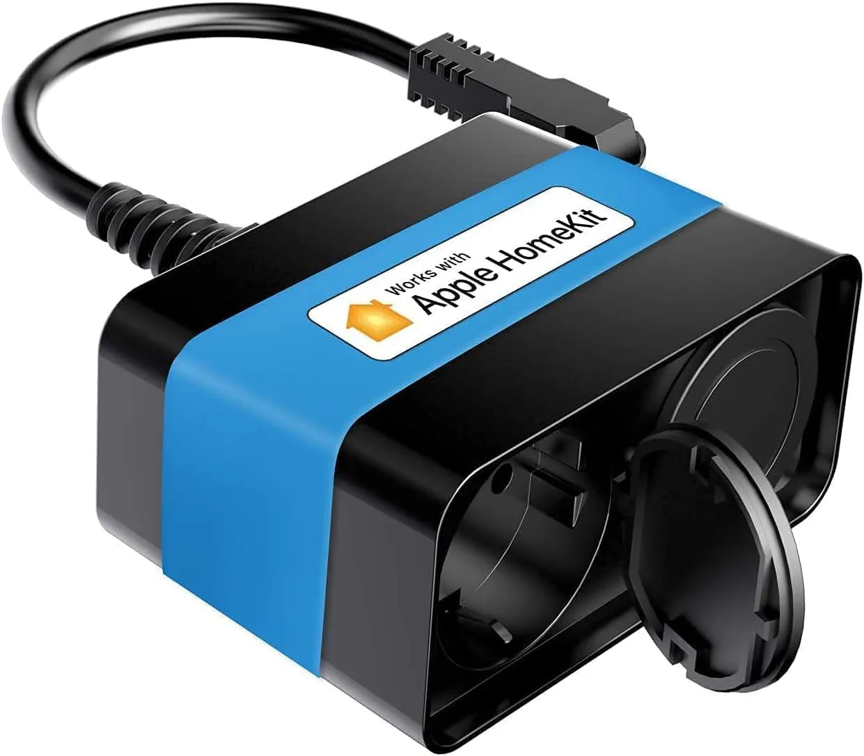 Bild von Meross WLAN Outdoor Steckdose mit IP44 Schutz, kompatibel mit Apple HomeKit, Siri, Alexa und Google Assistant
