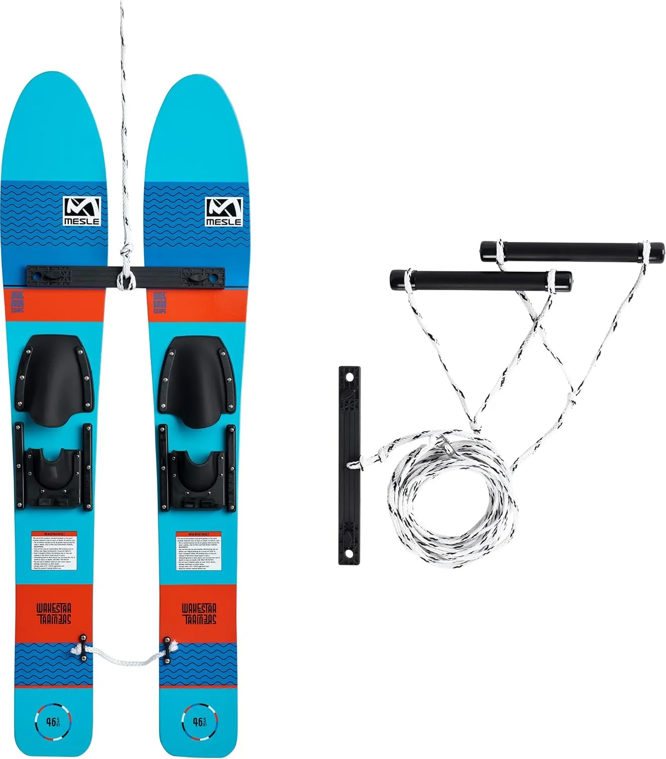 Bild von Mesle Wake Star Kinder Wasserski 118 cm für Trainer bis 45 kg mit Leine und Bar